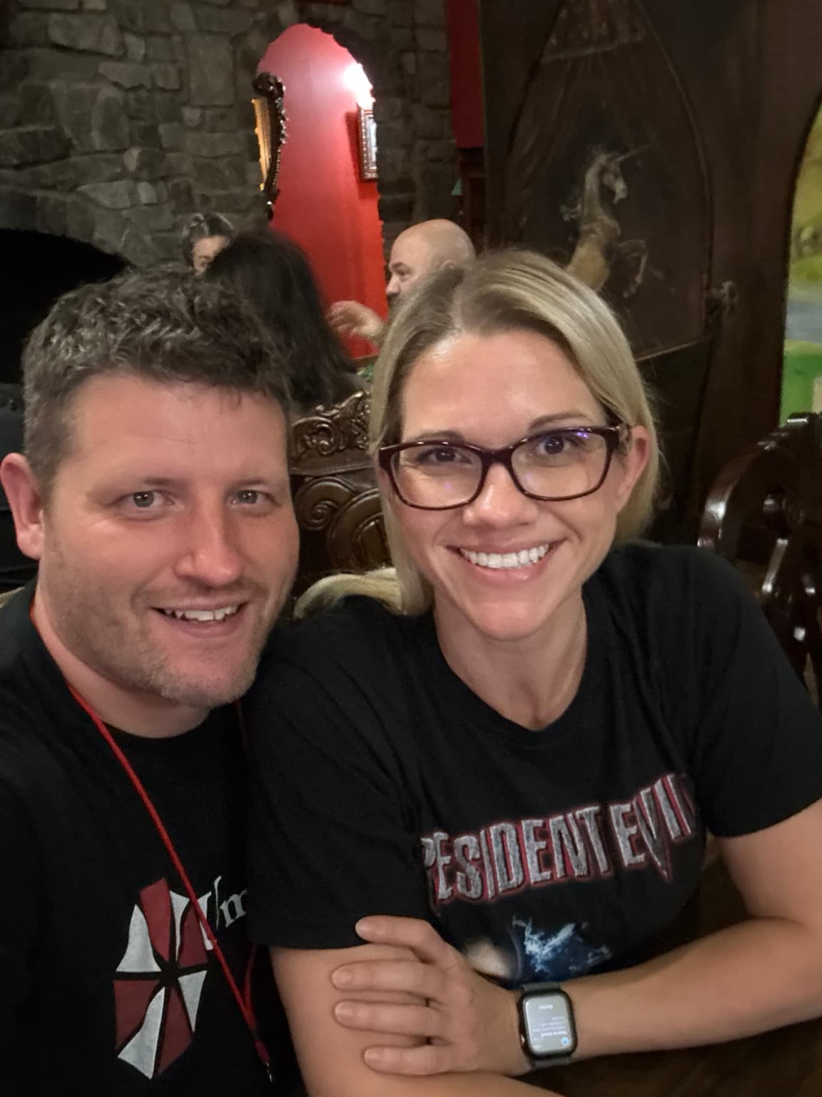 Doug and Rachel at Con at the Castle