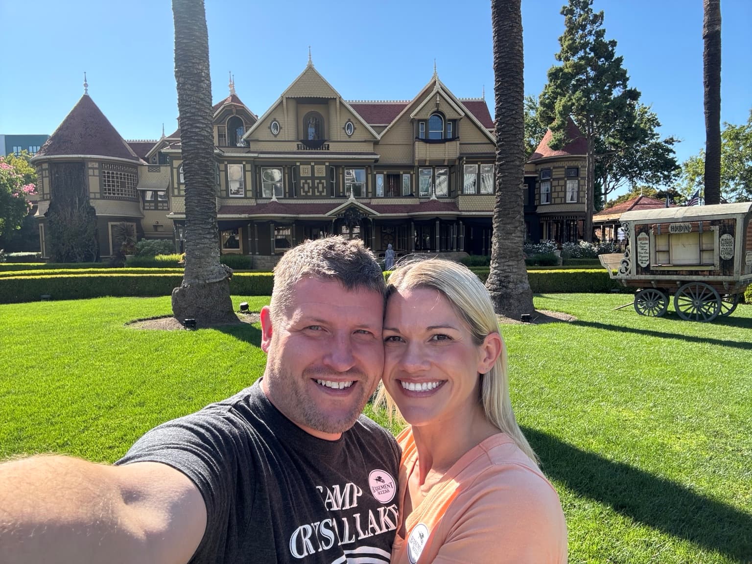 Doug and Rachel at the Winchester Mystery House